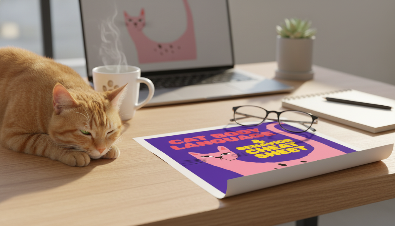 Printable Cat Body Language Cheat Sheet: Read Signals Fast