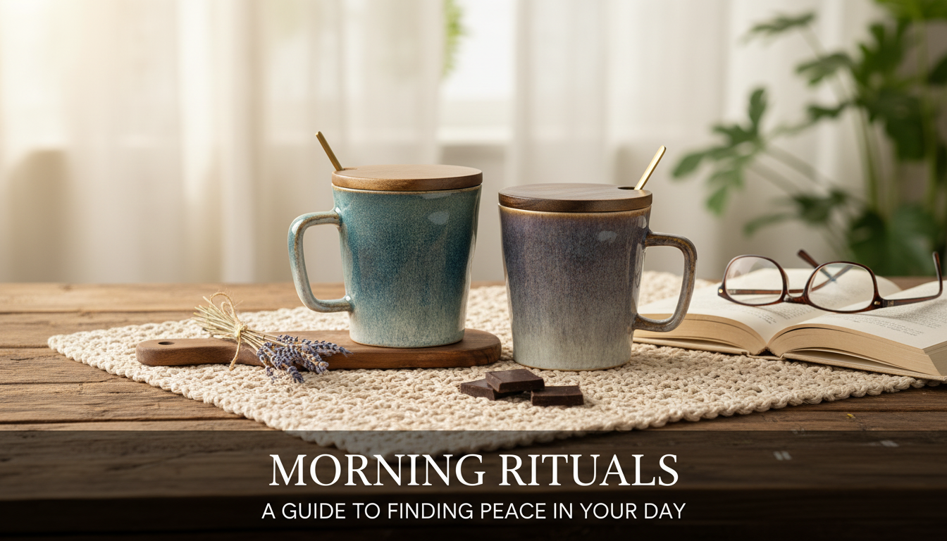 Retro Porcelain Mug Set (2pcs) for Coffee & Tea