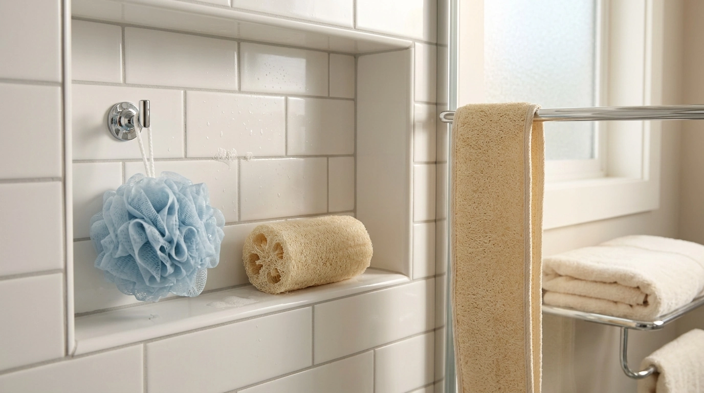 What’s the difference between a mesh bath ball, a shower loofah, and