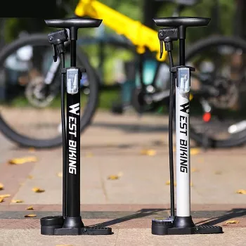 Portable Bike Tire Inflator: Presta/Schrader Steps